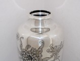 Vāze, sudrabs Jungin (tīrs sudrabs) svars 556g., Meiji periods 1868.-1912.gadi, h 24.5 cm