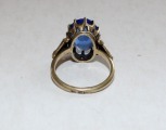 Ring with blue stone