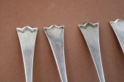 Серебряные чайные ложки, 9 штук, 830 проба, 94 г.