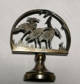 Letter holder, Art Nouveau, early 20th century, metal, height 11.5 cm, width 9.5 cm