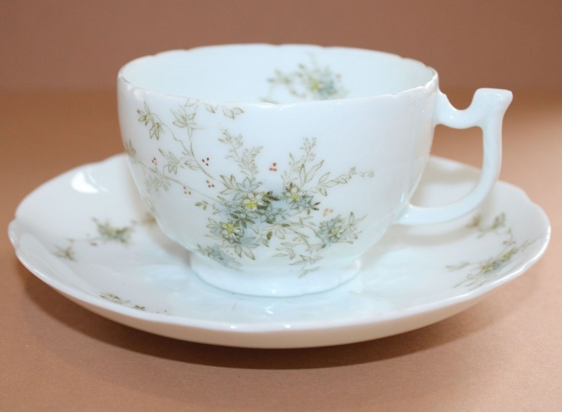 Cup and saucer, porcelain, Garner, without a mark