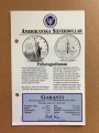 1 dolārs, sudrabs, 90. prove, 26,7 g, 1986
