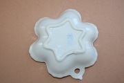 2 saucers for jam, porcelain, hexagonal, RPR