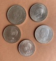 Coin sets, 5 kroons (4 pieces, 400 fineness)/10 kroons (1 piece, 835 fineness), silver, 400th proof