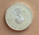 1 dolārs, sudrabs, 90. prove, 26,73 g, 1991
