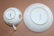 Krūze/apakštasīte, porcelāns, KPM, ar rokām apgleznota, parakstīta, 1900. gadi
