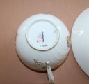 Krūze/apakštasīte, porcelāns, KPM, ar rokām apgleznota, parakstīta, 1900. gadi