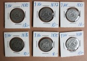 Monētu komplekts, 1 krona(6.gb), sudrabs, 800. prove