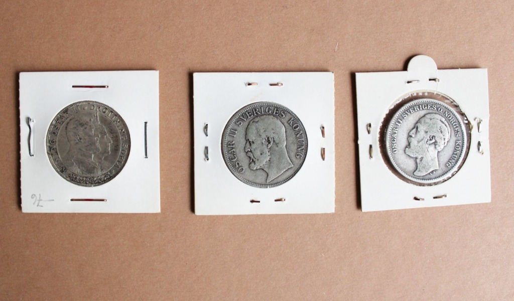 Coin sets, 2 kroons (3 pieces), silver, 800th proof