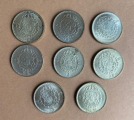 Monētu komplekts, 2 kronas(8.gb), sudrabs, 400. prove