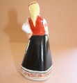Porcelāna figūra, augstums 14 cm, ar roku gleznota, parakstīta B.Karkliņa