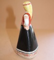 Porcelāna figūra, augstums 14 cm, ar roku gleznota, parakstīta B.Karkliņa