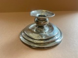 candlestick, silver, 830.proof, 82.gr. deformed, 7x 11,5 cm
