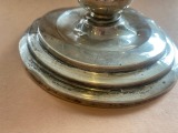 candlestick, silver, 830.proof, 82.gr. deformed, 7x 11,5 cm