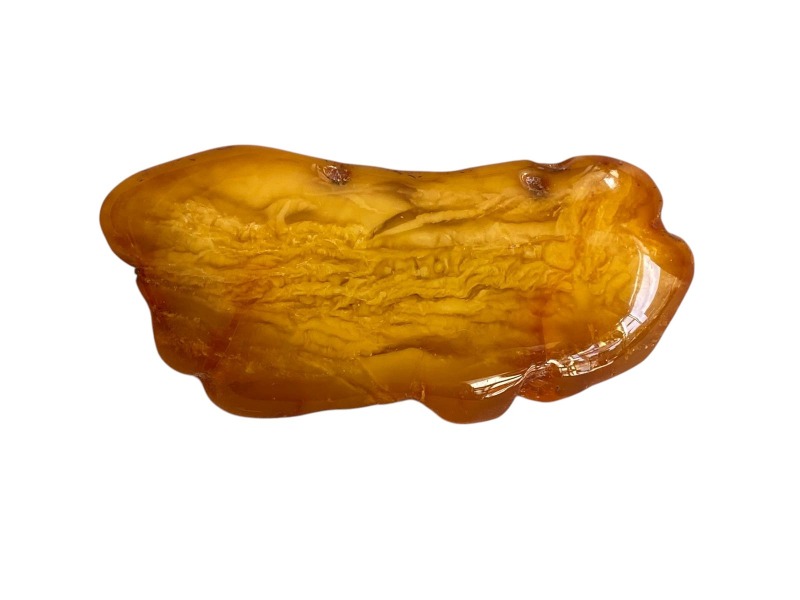 Dzintara broša, garums 8,5 cm, 38,85 gr