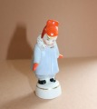 RPR - Puisītis kažociņā, porcelāns, modeļa autors - Rimma Pancehovska, 20 gs. 60tie gadi, h 9.8 cm