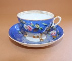 Cup on legs/saucer. Kuznetsov on Volkhov, 1878-1880s