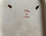 Посуда для салата с прессом, фарфор, 19 век, Royal Bonn?, 22х32, есть следы времени