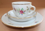 Cup/2 saucers, porcelain, Bavaria