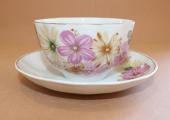 Tase/apakštase, porcelāns, LFZ, 1970. gadi