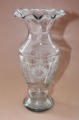 Livan glass factory - glass vase, 1930s, h 22.5 cm