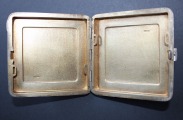 Portsigar, silver, 8x8 cm, KK3 fineness 875, 154.gr
