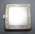 Portsigar, silver, 8x8 cm, KK3 fineness 875, 154.gr