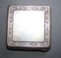 Portsigar, silver, 8x8 cm, KK3 fineness 875, 154.gr
