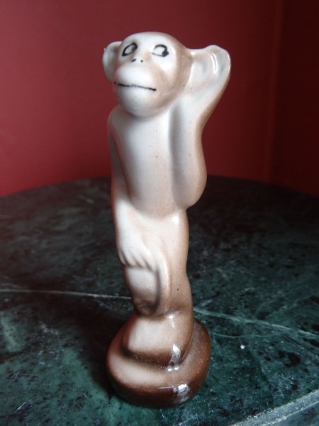 RPR - Monkey. Porcelain, h 8 cm
