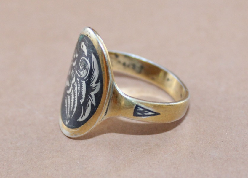 Silver ring fineness 875; weight 5 g.