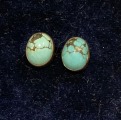 Turquoise earrings, 925 sterling silver, 3.1 gr.