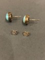 Turquoise earrings, 925 sterling silver, 3.1 gr.
