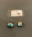 Серьги с бирюзой, серебро 925 пробы, 3,1 гр.
