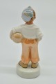 Football player, porcelain, 1950s, RPR