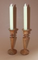 Koka svecturi ar svecēm h 19 cm