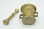 Mortar and pestle, 19th century, bronze, h 11 cm