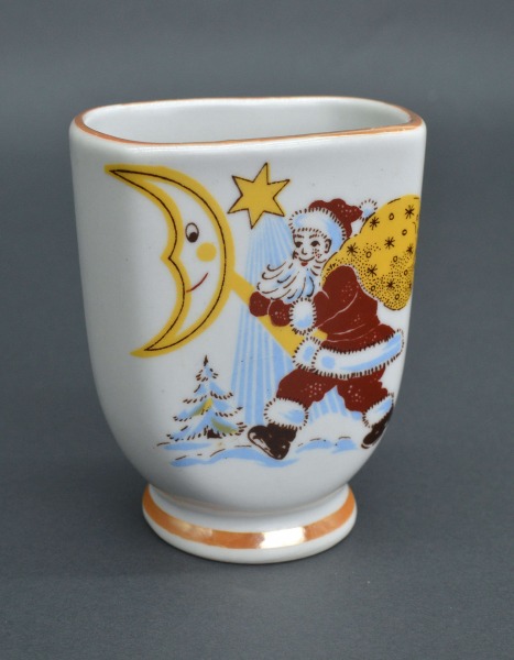 Салфетница из фарфора Счастливого Рождества