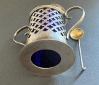 Silver Pepper Shaker with Spoon, mark on spoon