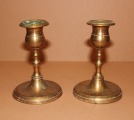 Svečturi, pāris, 1900-tie  Bronza, augstums 12 cm