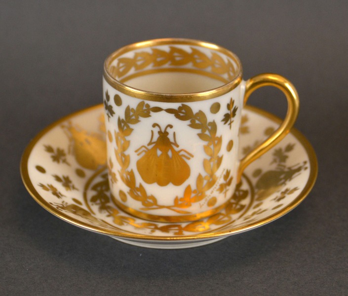 Чашка с блюдцем. Фарфор. Лимож