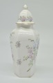 Vase with lid, porcelain, Bone China, England, h 24 cm