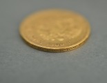 Gold 5 ruble coin. Russian Empire 1900.