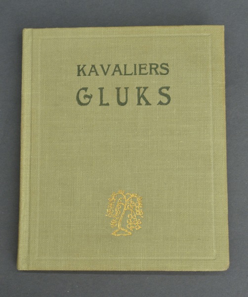 Grāmata Kavaliers Gluks. E. Hofmanis. Voldemāra Irbes ilustrācijas. Izdevējs Zelta ābele 1939.