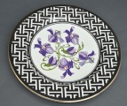 Фарфоровая тарелка Ирис с декором Беатриче Карклини. 29 см