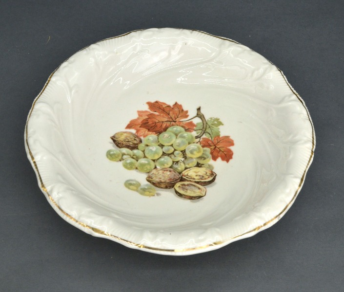 Фруктовая ваза RPF, декор, позолота. 25х6,5 см.