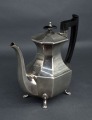Silver-plated teapot. England. Height 21 cm