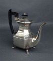 Silver-plated teapot. England. Height 21 cm