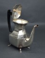 Silver-plated teapot. England. Height 21 cm