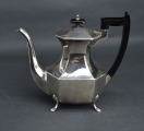Silver-plated teapot. England. Height 21 cm
