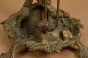 Brass fireplace accessory set. Height 56 ​​cm